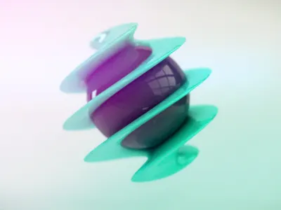 Sphere 3d abstract animation reflection