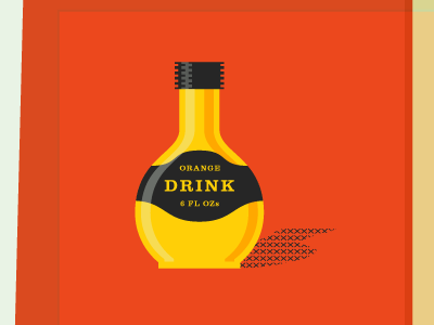 Bottle illustration wallpaper