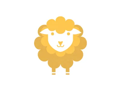 Sheep animal icon logo sheep simple symbol