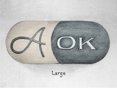 AOK Placebo Large illustration pencil