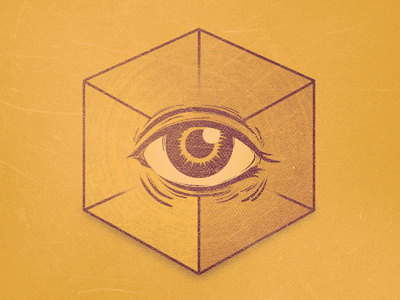 No Religion cube eye illustration religion