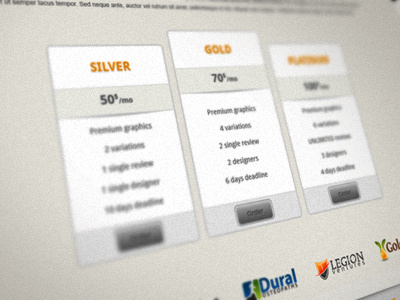 Pricing Table grid price table