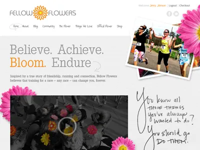 Running Web 2 design e commerce elegant seagulls flowers run running web website womens