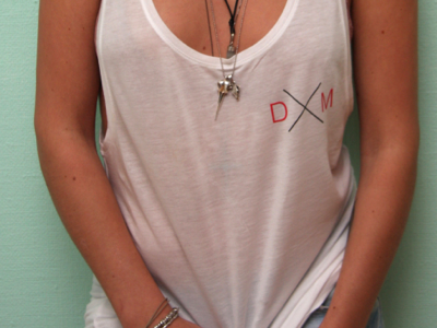 Dailymovement White Racerback Tank Top [Women's] clothing dailymovement fashion