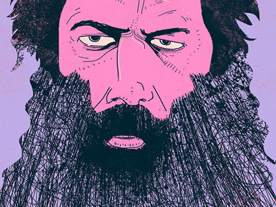 Rick Rubin colour concept graphic illustration people portrait rock roll