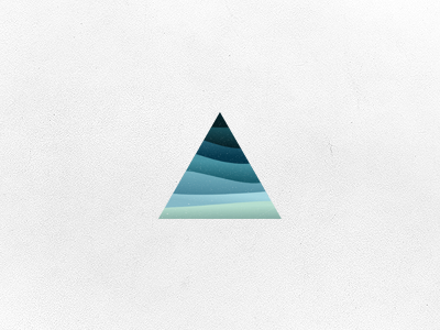 Shape icon aiste blue branding branding agency gradient color gradient design gradient icon gradient logo icon illustration logo logo design logo mark mark minimal sea startup tieatie triangle waves