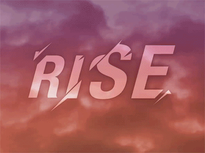 RISE - Animated Logo animated logo animation clouds gif logo logo animation photo rise