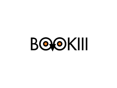 BOOKIII brand communication agency design logo logo design logo designer owl pavel surovy smart symbol