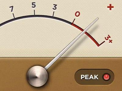 VU Meter meter numbers radio texture vu