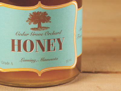 Honey Packaging branding honey logo packaging retro