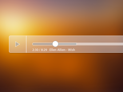 Minimalist Web Player minimalist player ui web white