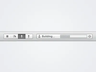 Control bar bar grey segmented button status panel ui xamarin