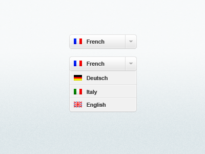 Simple Dropdown clean dropdown flagg navigation ui