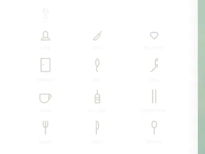 Resto icons brand brand book branding guidelines icon identity logo pattern