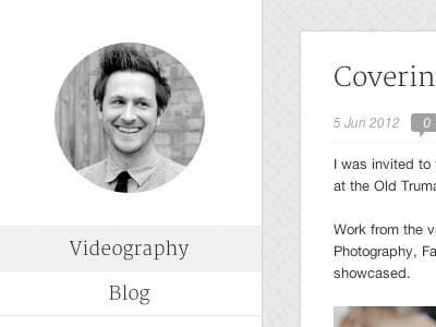 Rosschapman homepage grey mono wordpress