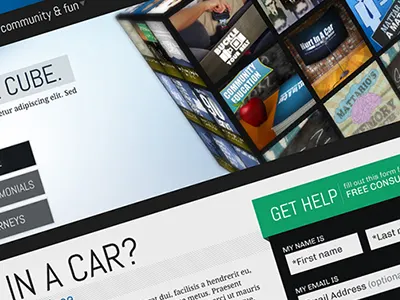 client revision attorney car contact form cube design flat lawyer web