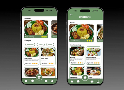 desain online food app branding graphic design logo ui