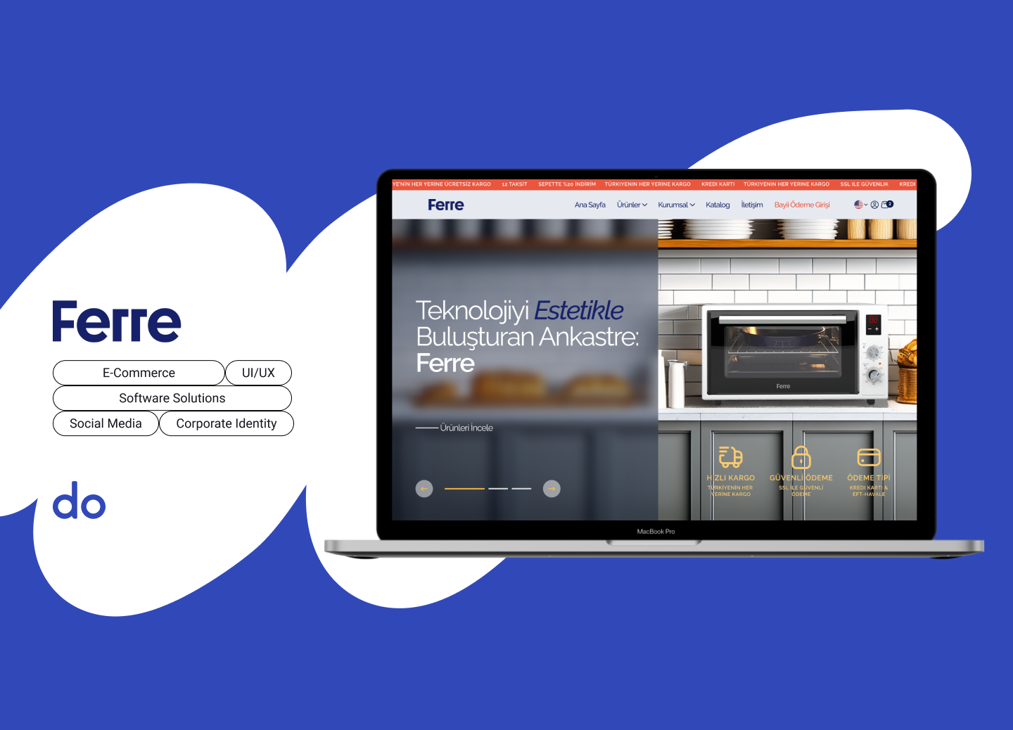 Ferre branding eccomerce web design ecommerce kitchen kitchen appliance web design ui ux web website