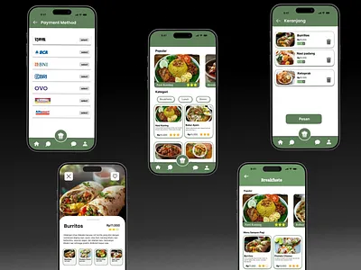 desain online food app branding graphic design logo ui