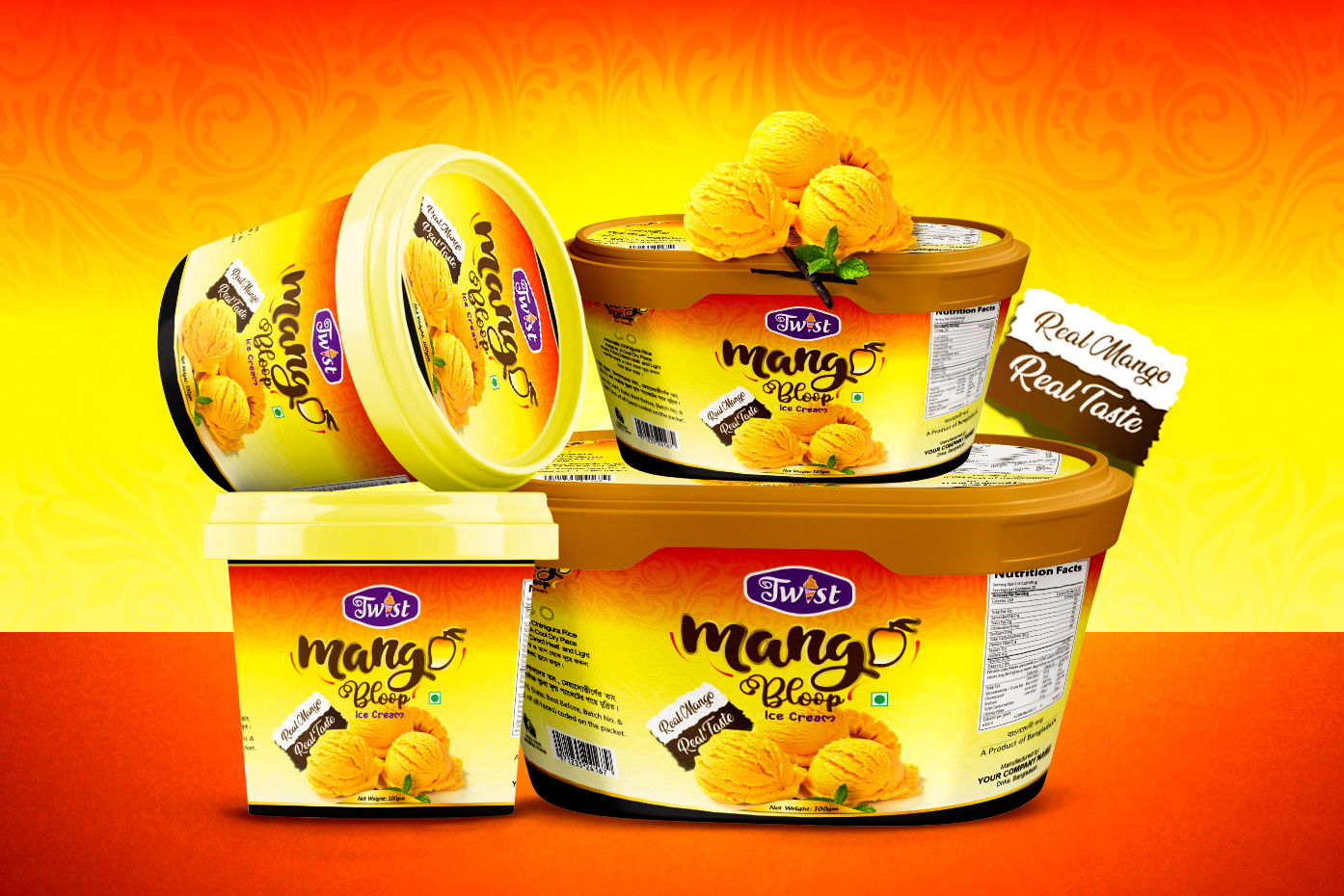 Ice Cream Packaging Design Idea! gourmet ice cream design ice cream packaging design