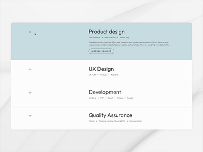 Introducing Our Services Section cleanlayout creativeagency designinspiration digitalagency dribbbleshots interactiondesign minimaldesign productdesign qualityassurance services typography ui ux webdesign websiteredesign