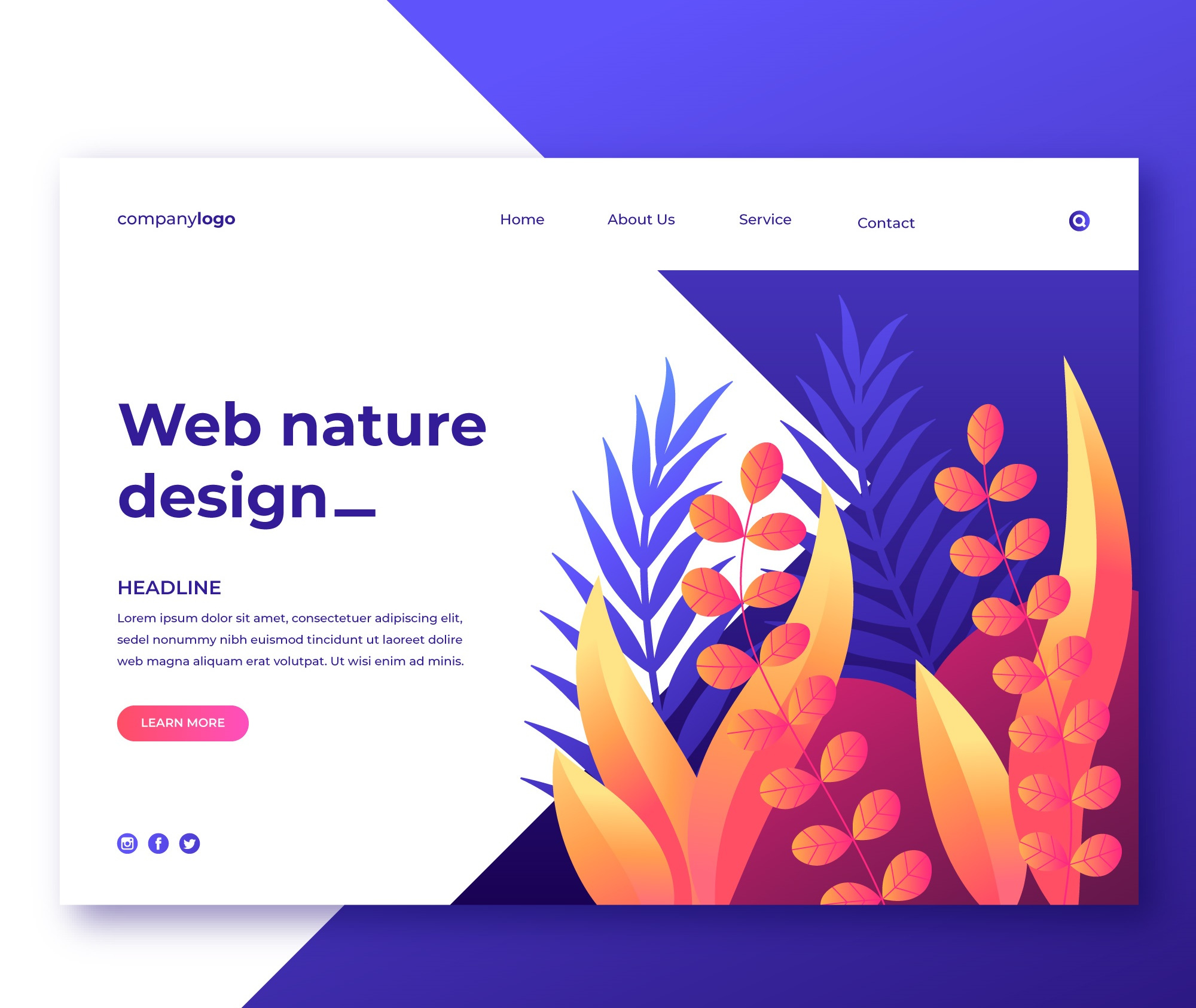 Example of Landing Page