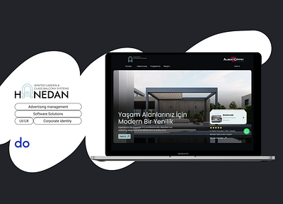 Hanedan eccomerce glass industrial web industrial website ui web design website