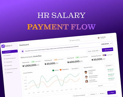 HR Salary Payment Flow product design ui uiux