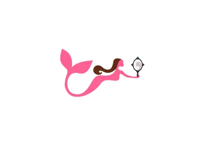 Beauty beauty brand branding communication agency design identity logo logo design logo designer mirror pavel surovy siren symbol tail water woman