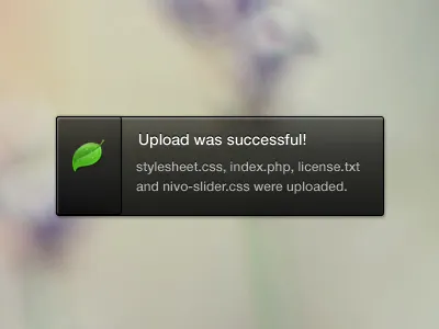 Growl - Upload successful! freebie goodie gowl icon growl icon successfull upload