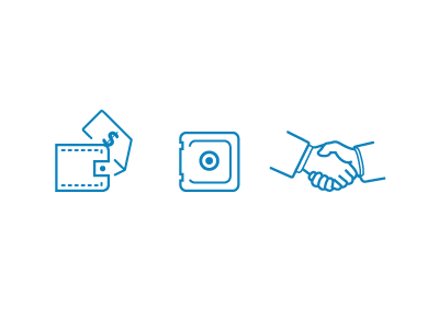 Stock Options - Sell / Hold / Buy icons pictogram stock options ui