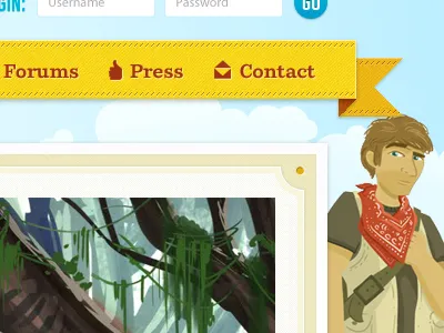 Gaming Website Concept concept design ui website