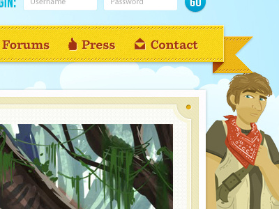Gaming Website Concept concept design ui website