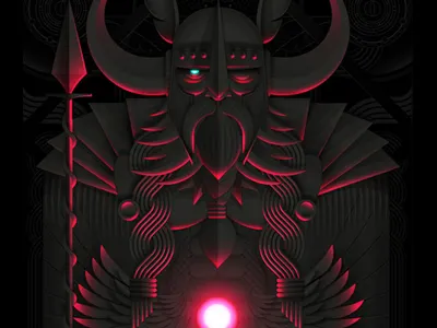 Odin | Animal Gods [1] animal asgard germanic god light mythology norse odin ragnarok raven wisdom