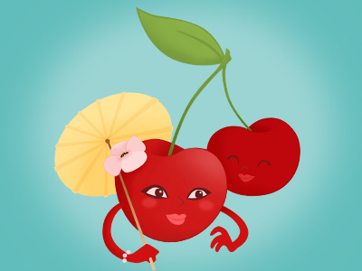 Cherries illustration