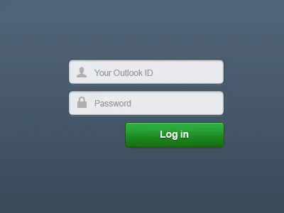 Log in form inline labels log in