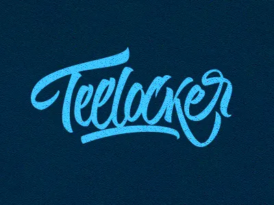 Teelocker calligraphy custom hand drawn hand written lettering shirt t shirt tee