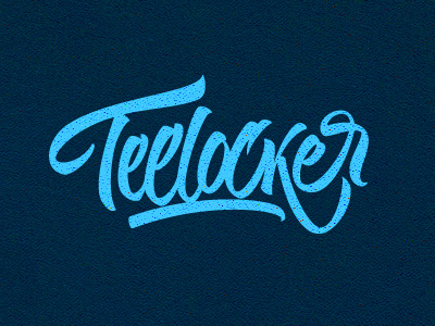 Teelocker calligraphy custom hand drawn hand written lettering shirt t shirt tee