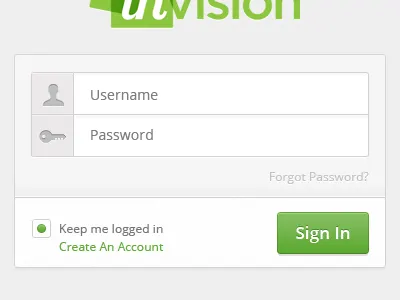 Login Form application button form gradient green grey icons input login sign in web white