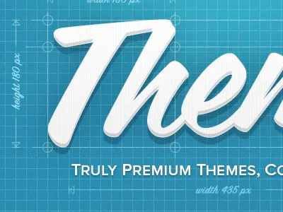 Premium Themes Blueprint blueprint coming soon proxima nova script texture theme