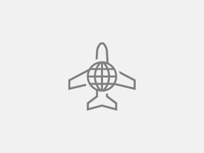 Aviation Mark aviation branding globe identity plane