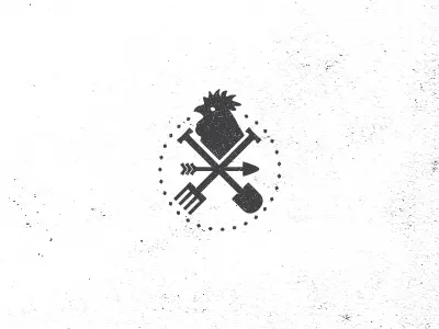 Farm Logo arrow chicken circle farm logo icon logo pitchfork rooster shovel texture weather vane