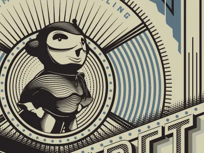 Folder illustration print type