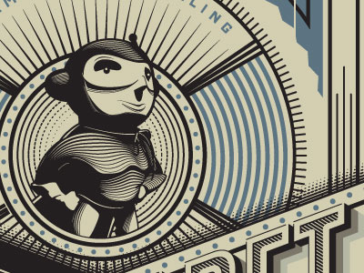 Folder illustration print type