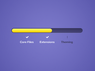 Vibrant Sectional Progress Bar bar progress purple ui unique yellow