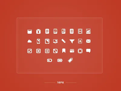 Little Pixel Icon Set 16px icon set icons little pixel small ui vector white
