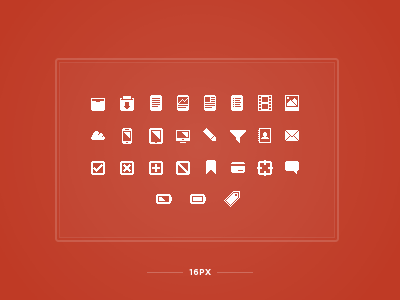 Little Pixel Icon Set 16px icon set icons little pixel small ui vector white