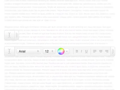 Tiny text edit tool clean interface text tiny ui