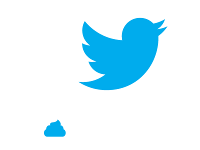 Twitter Bird Poo logo new twitter logo poo poop twitter