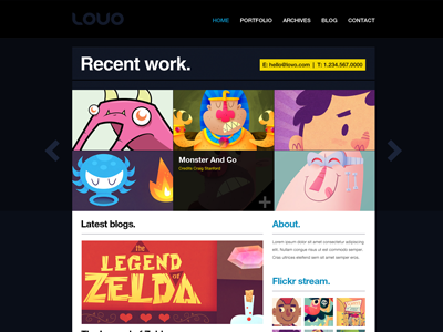 Lovo Theme - Portfolio & Blog blog personal portfolio